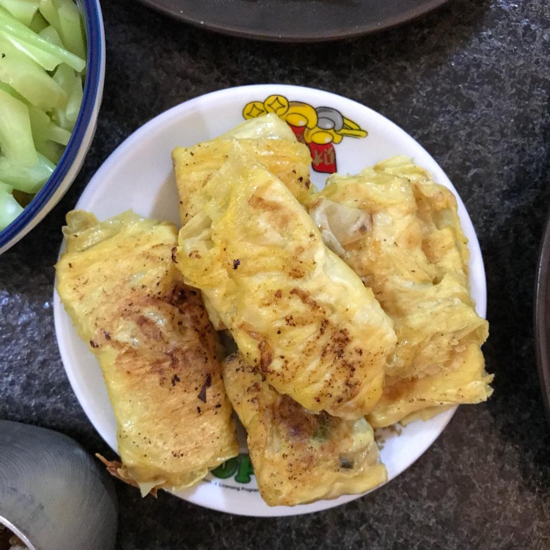 香菇小棠菜豆皮卷