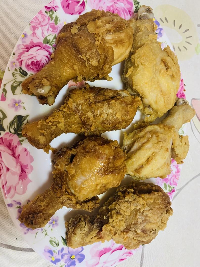 不用炸鸡粉也可以炸出酥脆炸鸡腿