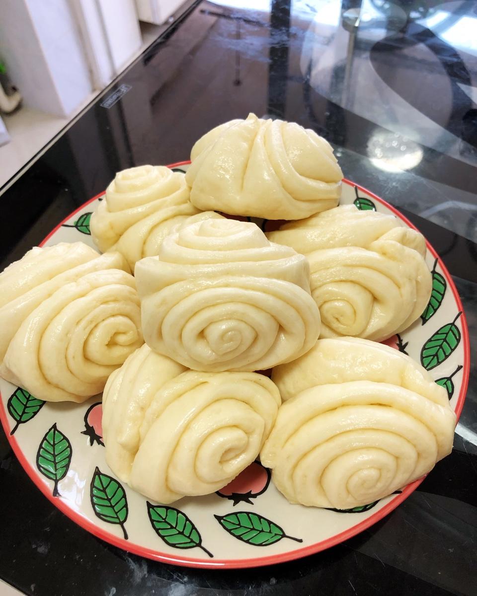 奶香小花卷 一次性发酵 松软又好吃 附细节视频详解
