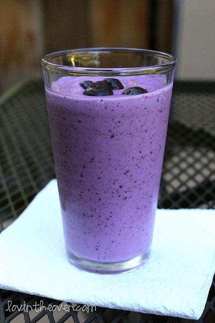 果汁：蓝莓冰沙的做法