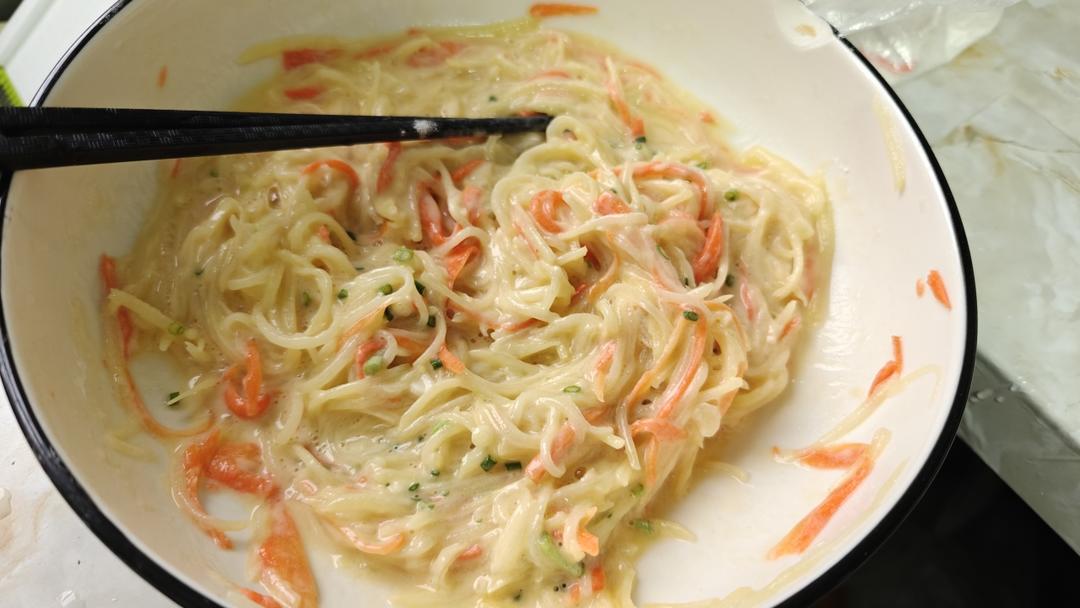 土豆饼(土豆胡萝卜丝饼)