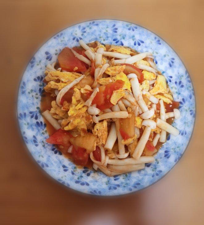 茄汁海鲜菇滑蛋