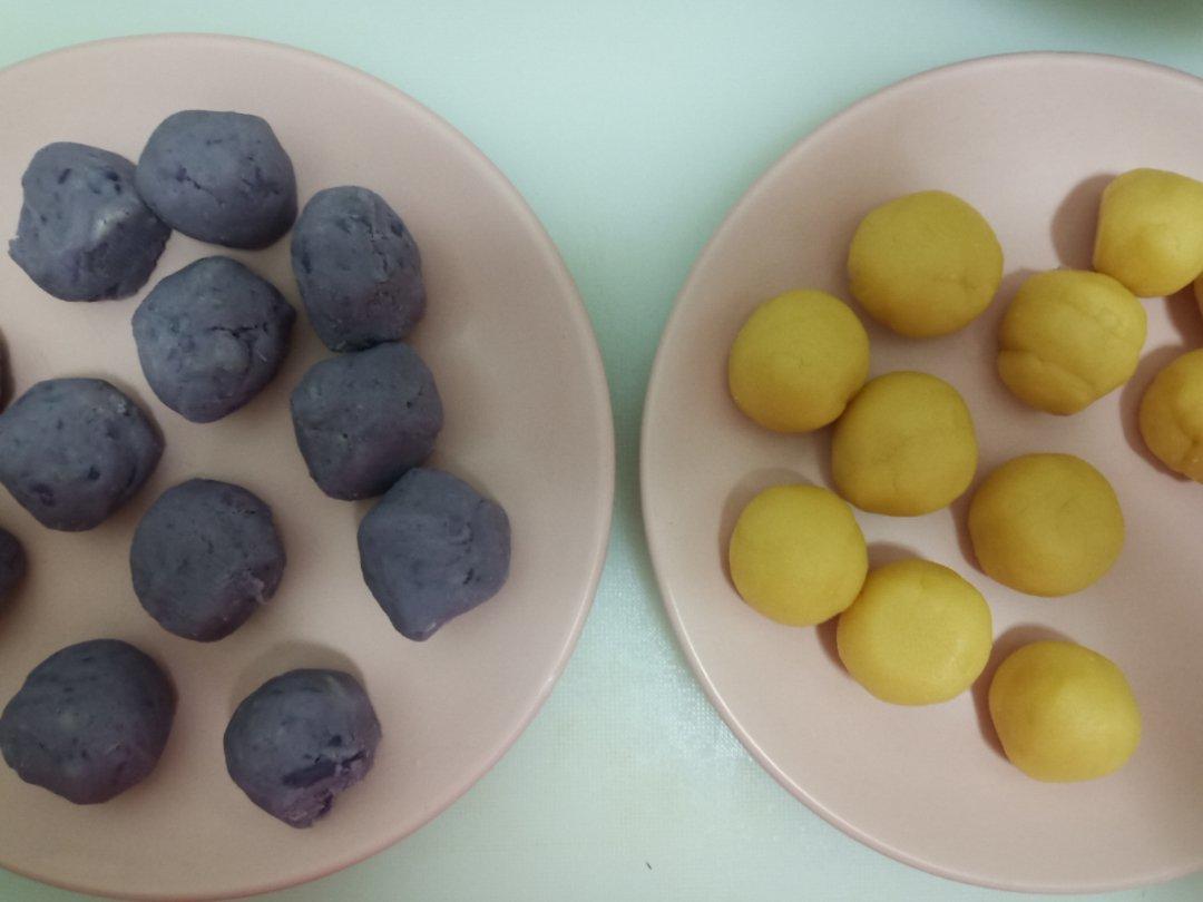 网红紫薯芝士爆浆仙豆糕