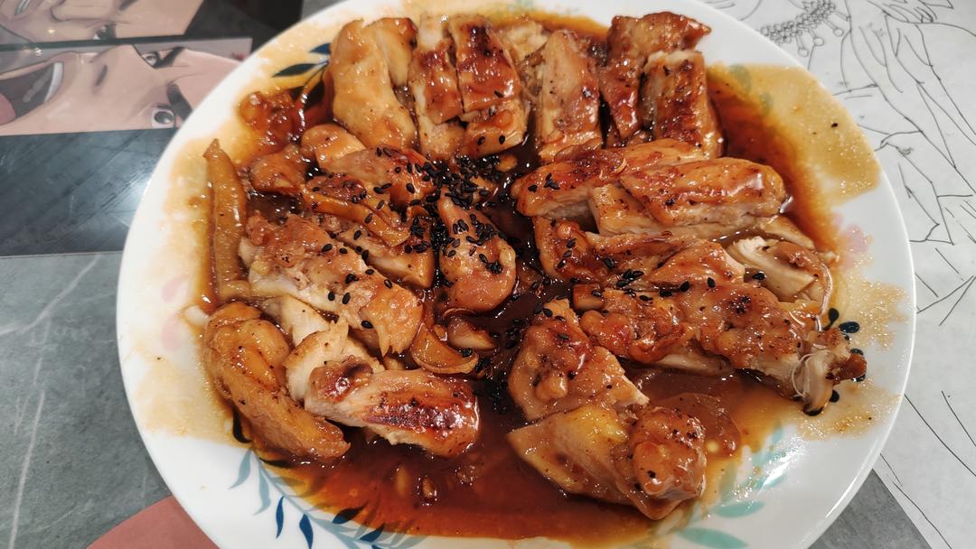 黑椒照烧鸡腿排
