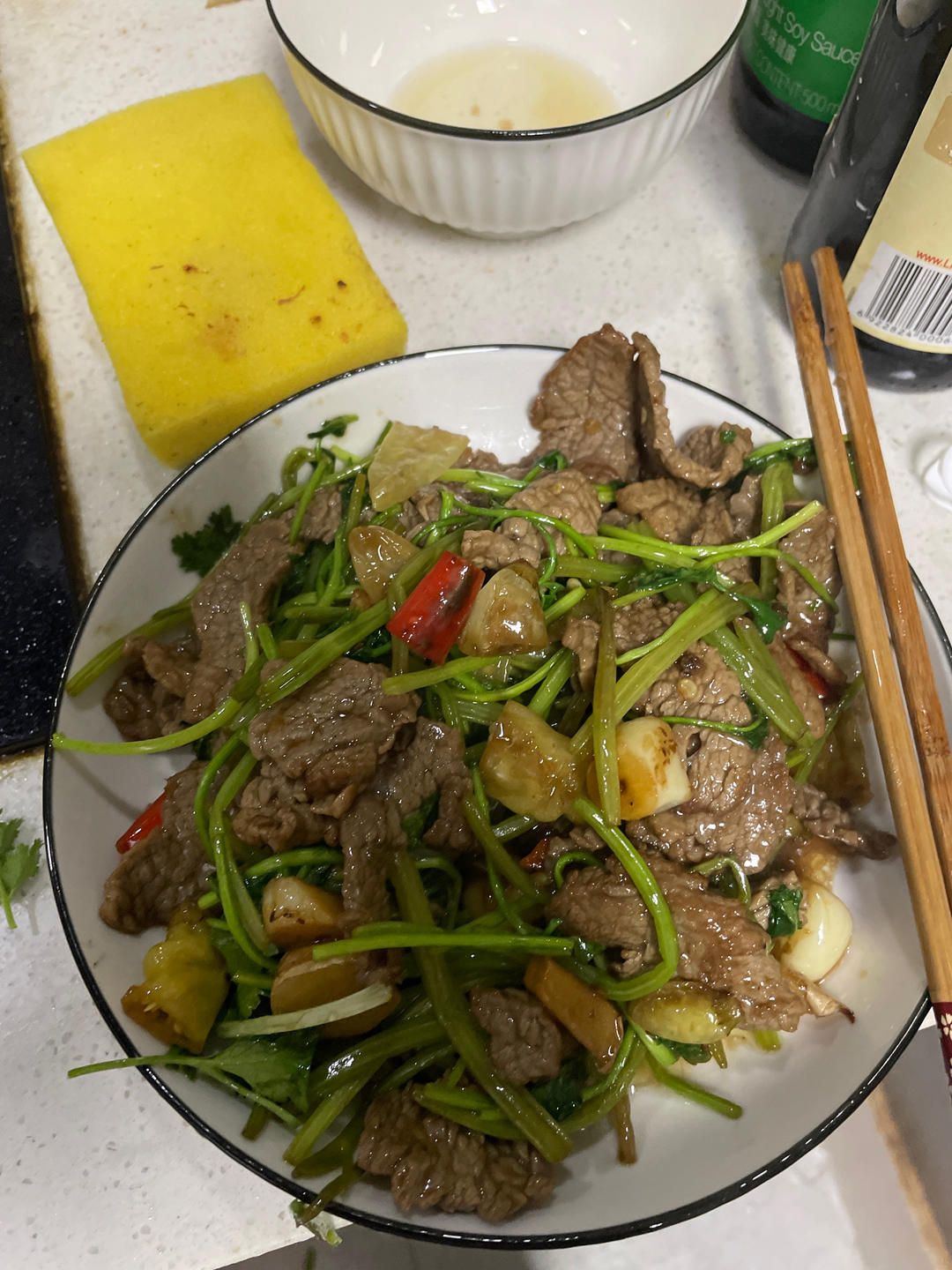 小炒黄牛肉，肉嫩味香！太好吃了简直是米饭杀手！