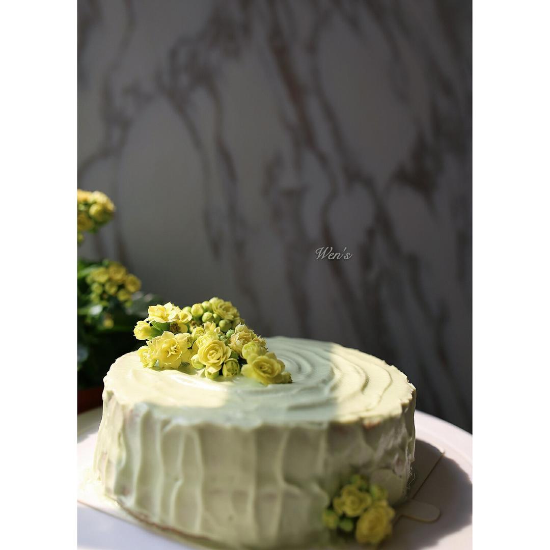 春暖花开抺茶草莓蛋糕（适合零基础）