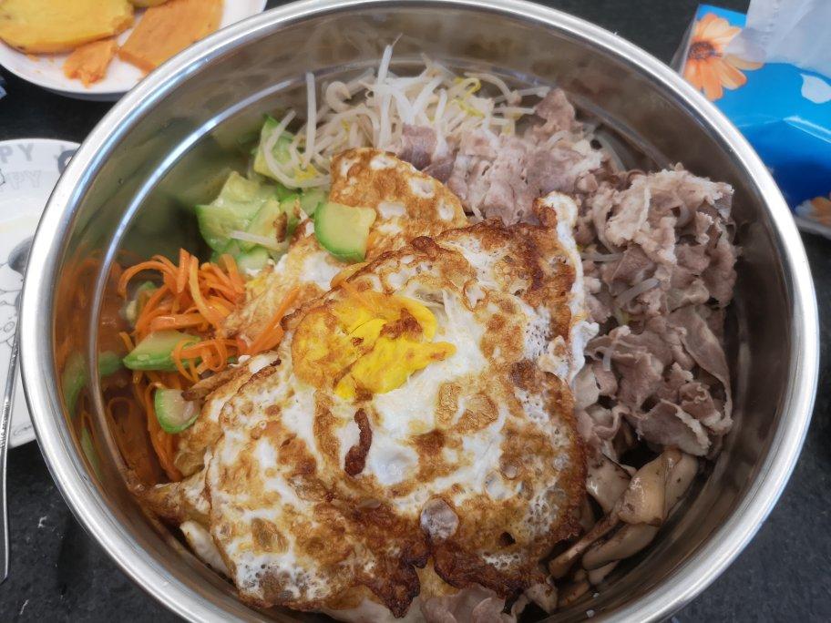 家庭版 简易 石锅/铁锅 韩式拌饭