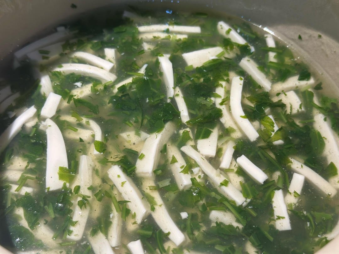 『淘最厨房』荠菜豆腐羹，翠！
