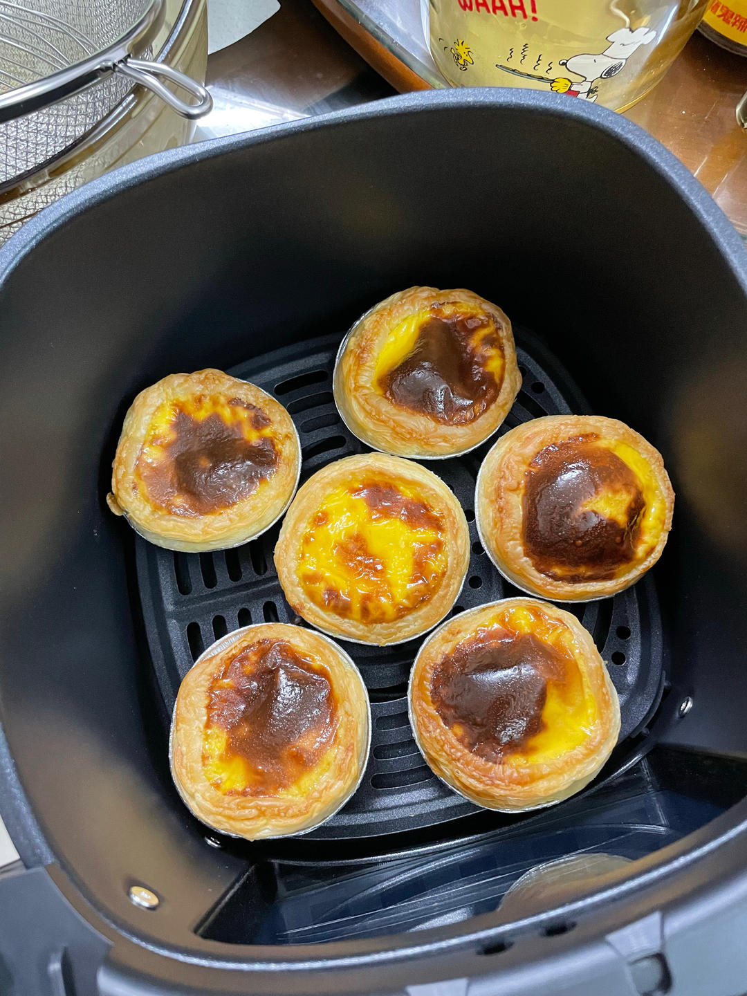 空气炸锅版全蛋葡式蛋挞『秒杀KFC』悠伴空气炸锅