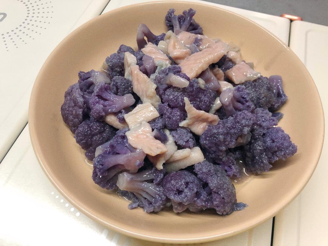 紫气东来 紫花椰菜 的做法步骤图 一醉茶 下厨房