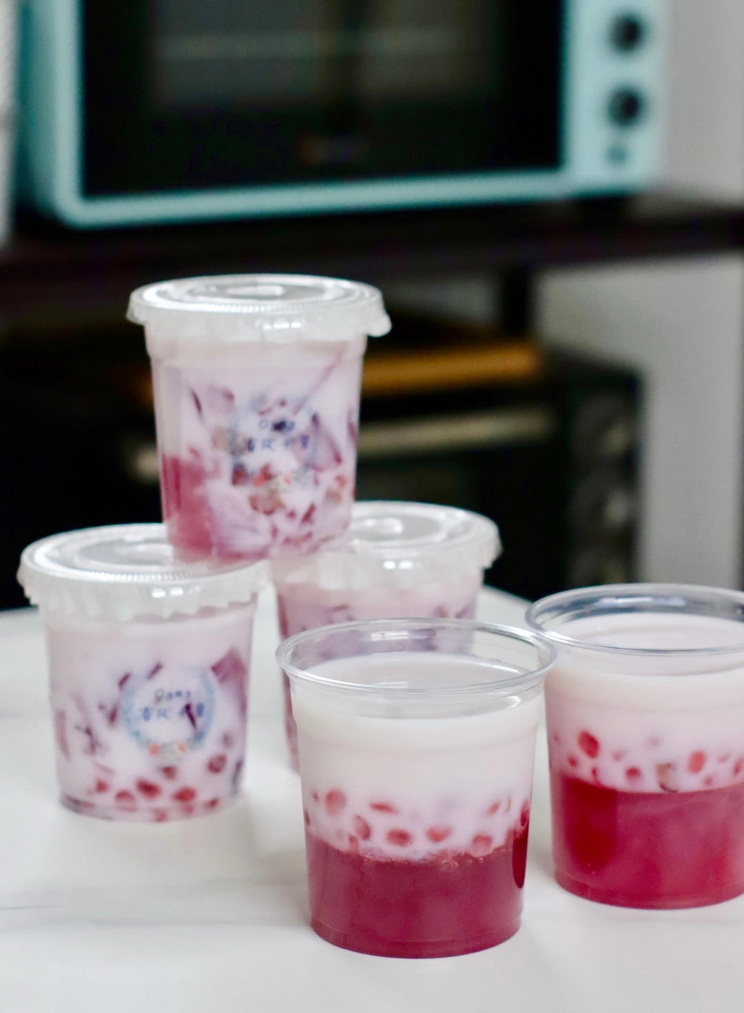 多肉葡萄冻撞奶🍇-「简单做法」0失败
