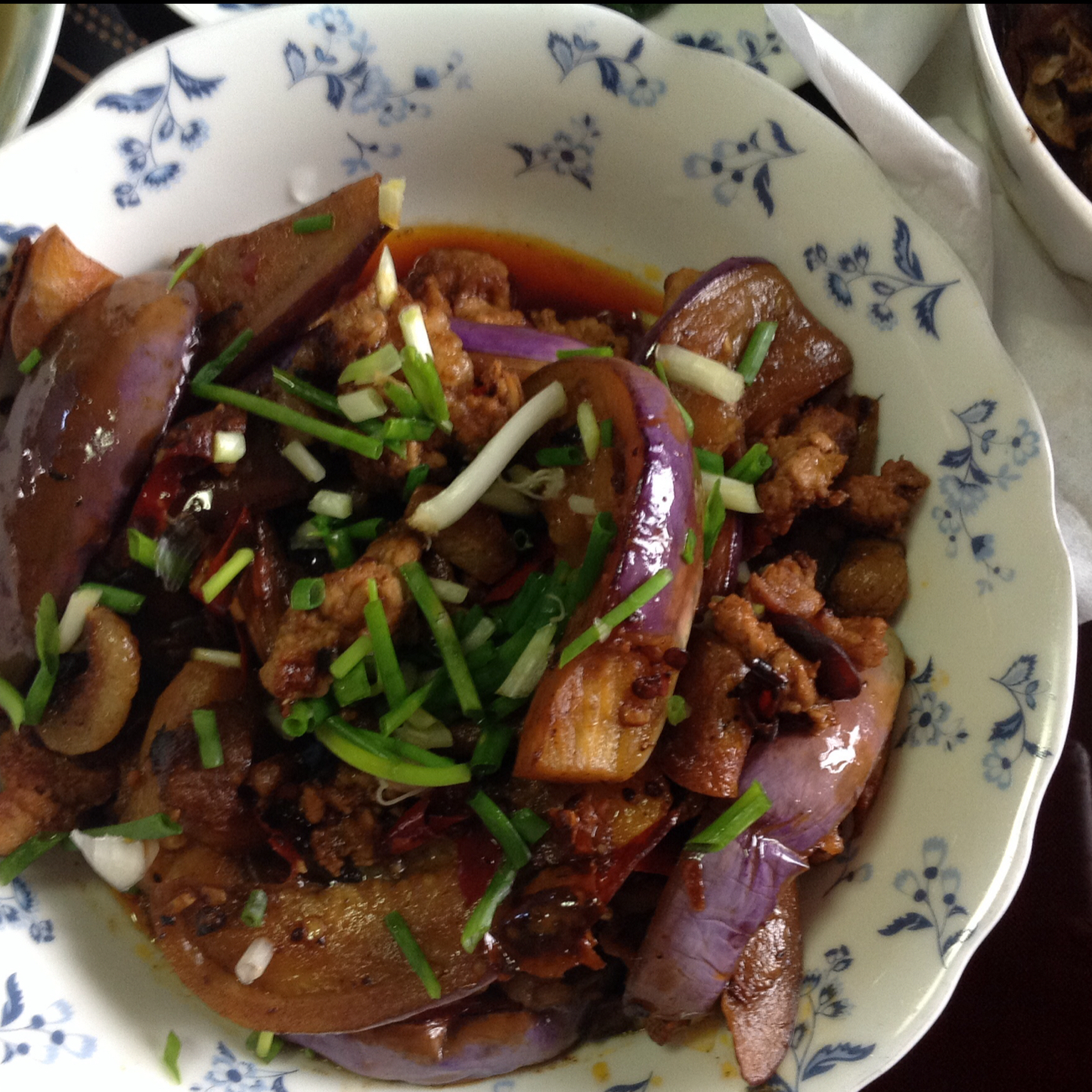 红烧肉沫茄子
