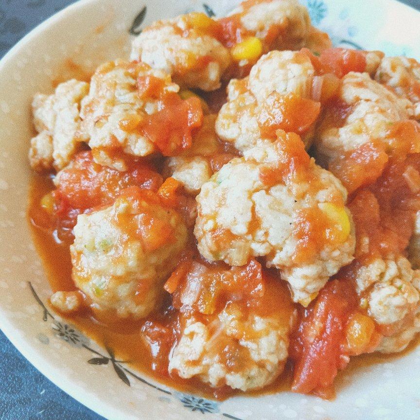 【番茄鸡肉丸】