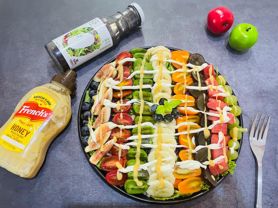 敞开吃也不长胖的果蔬大沙拉的做法