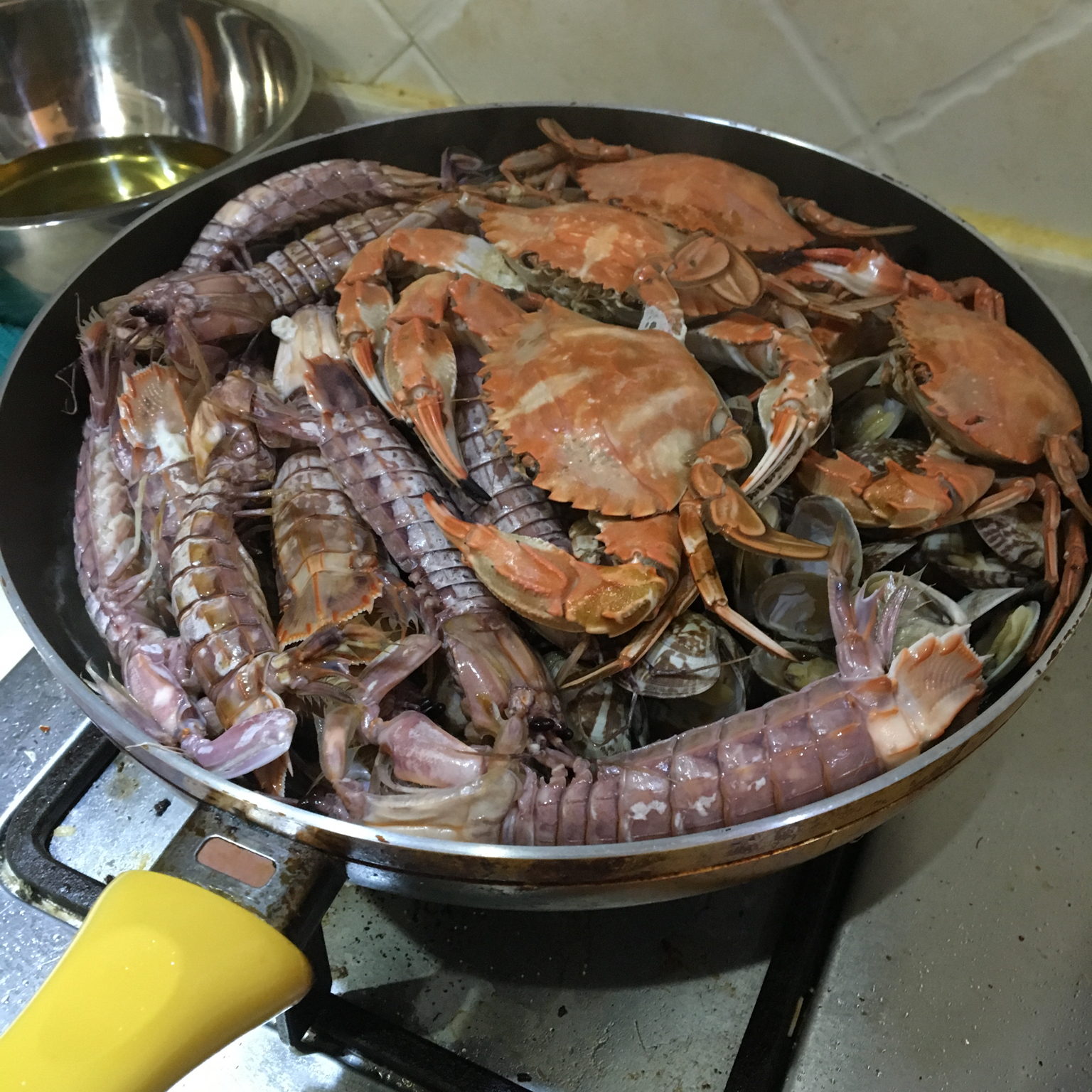 生焗海鲜大杂烩