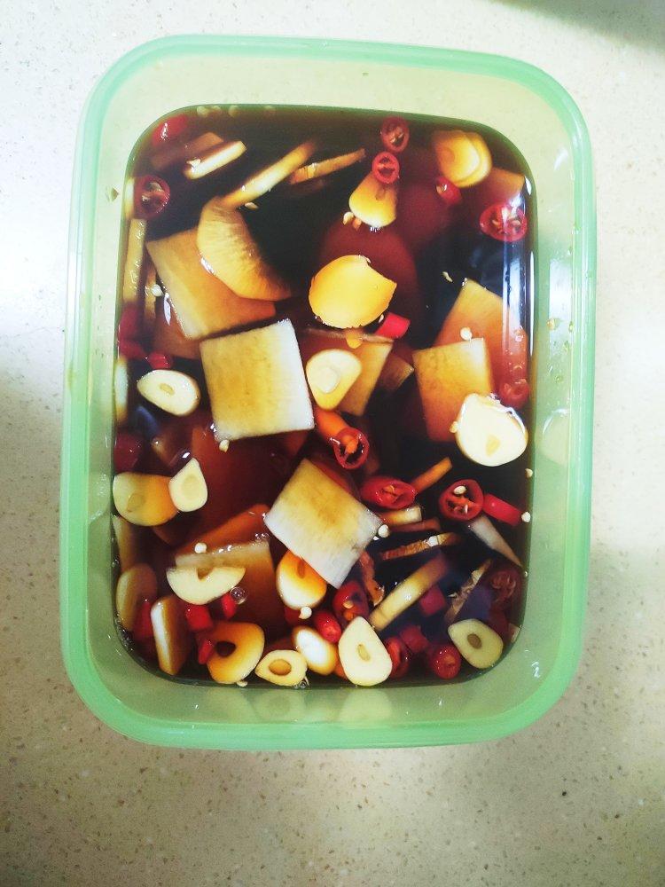 三步爽口酸酸辣辣腌萝卜片小咸菜