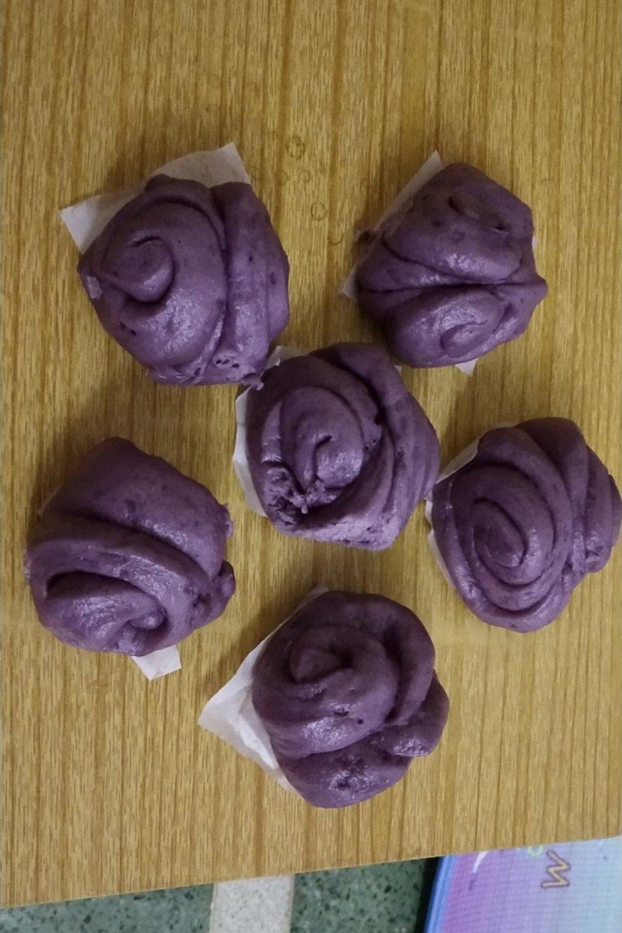 奶香紫薯馒头