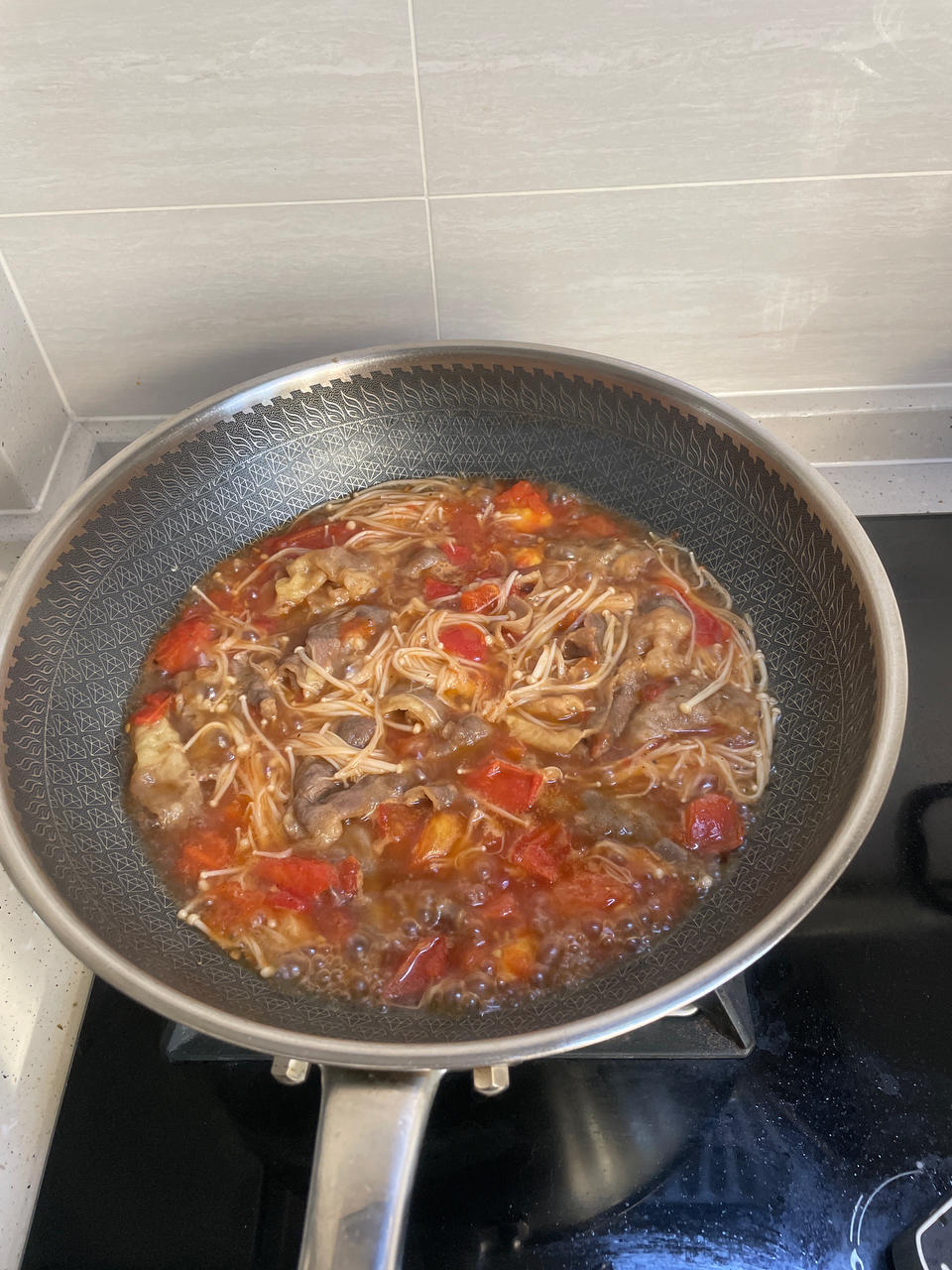 无敌下饭的番茄金针菇肥牛‼️做法简单0失败