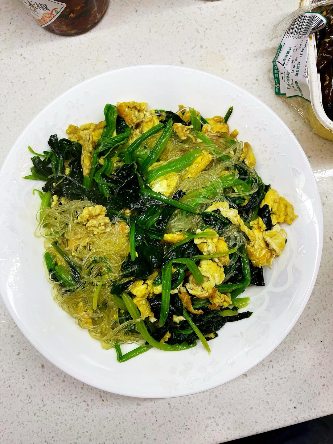 菠菜炒鸡蛋