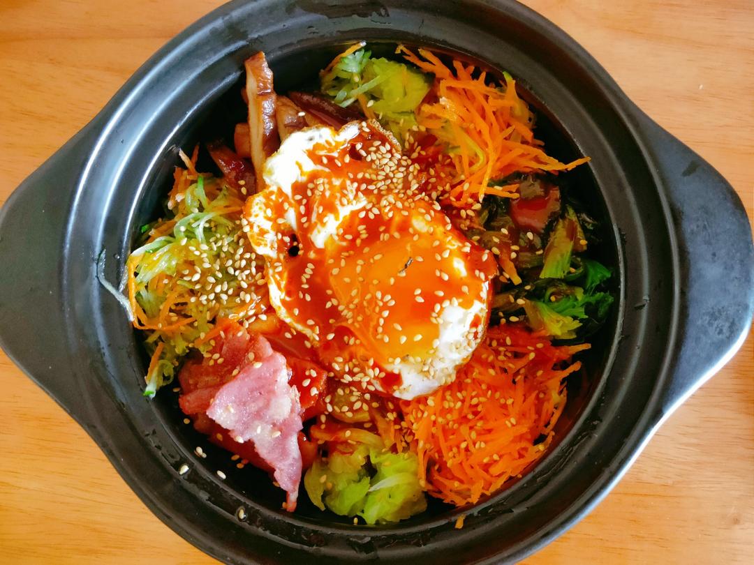 家庭版 简易 石锅/铁锅 韩式拌饭