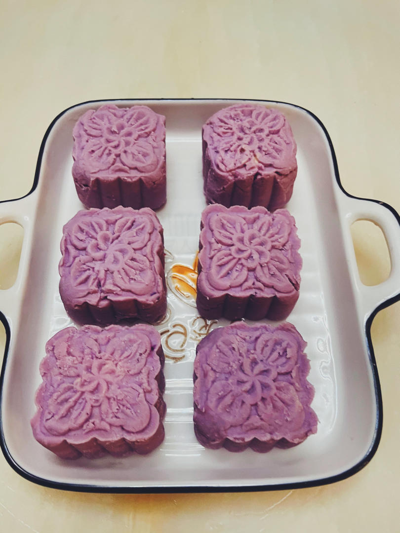 免烤箱！爆浆芋泥奶酪月饼🥮