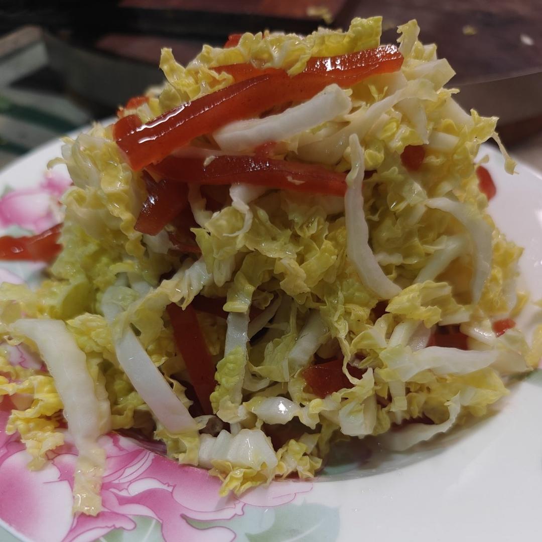 凉拌山楂糕白菜芯