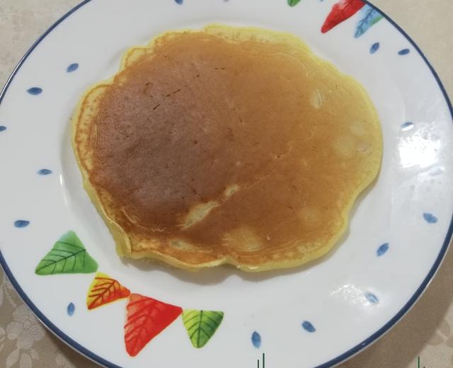 第一次的香蕉pancake的做法