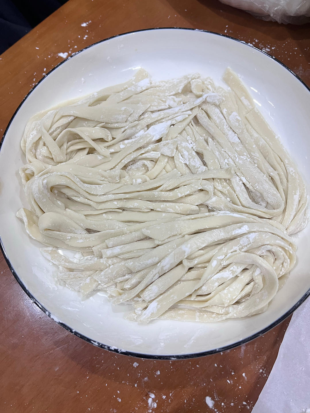 快手纯手工擀面条