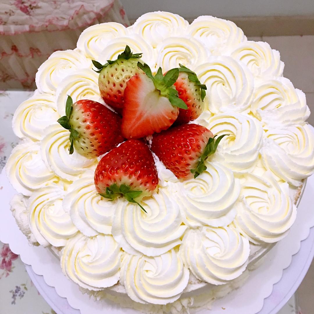 蛋糕裱花—简单花束蛋糕