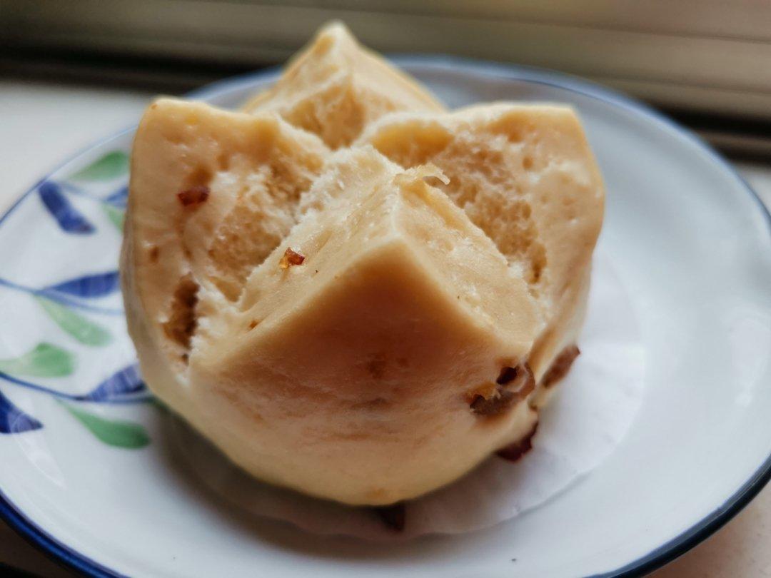 红糖红枣开花馒头