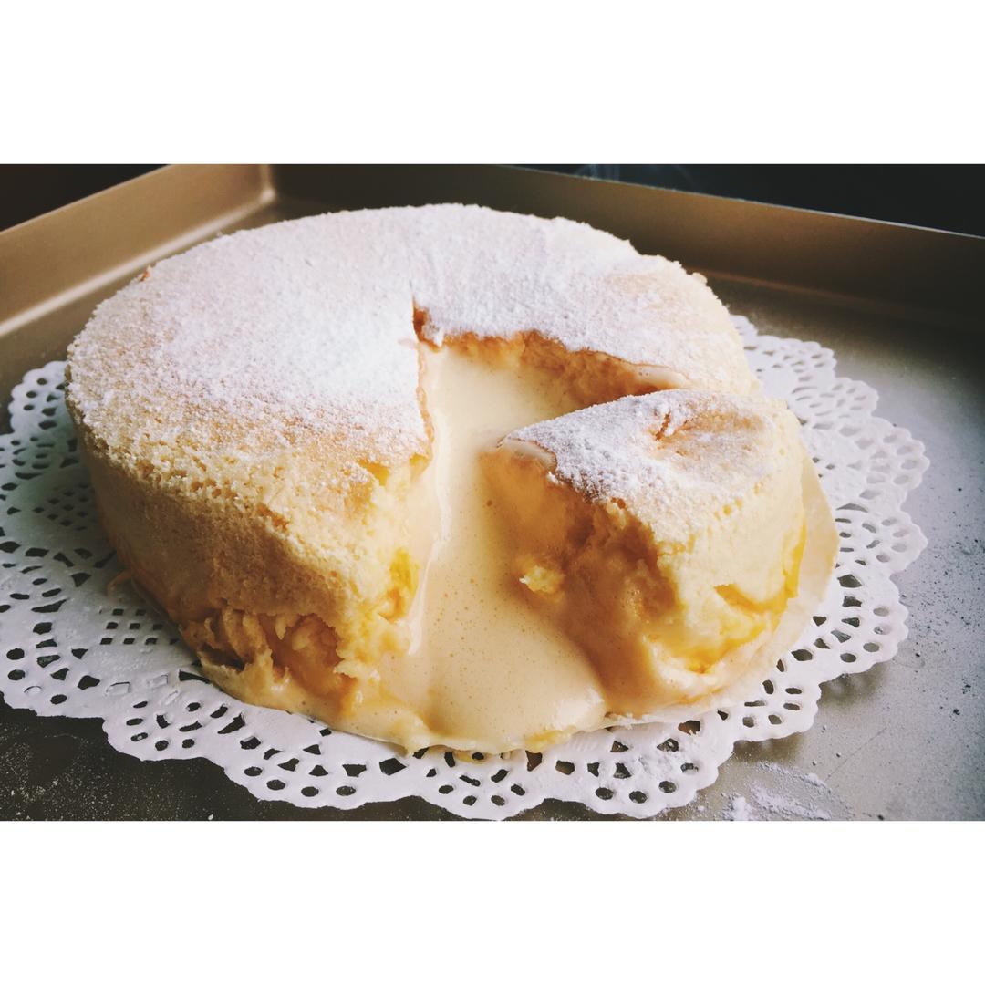芝士爆浆流心半熟蛋糕