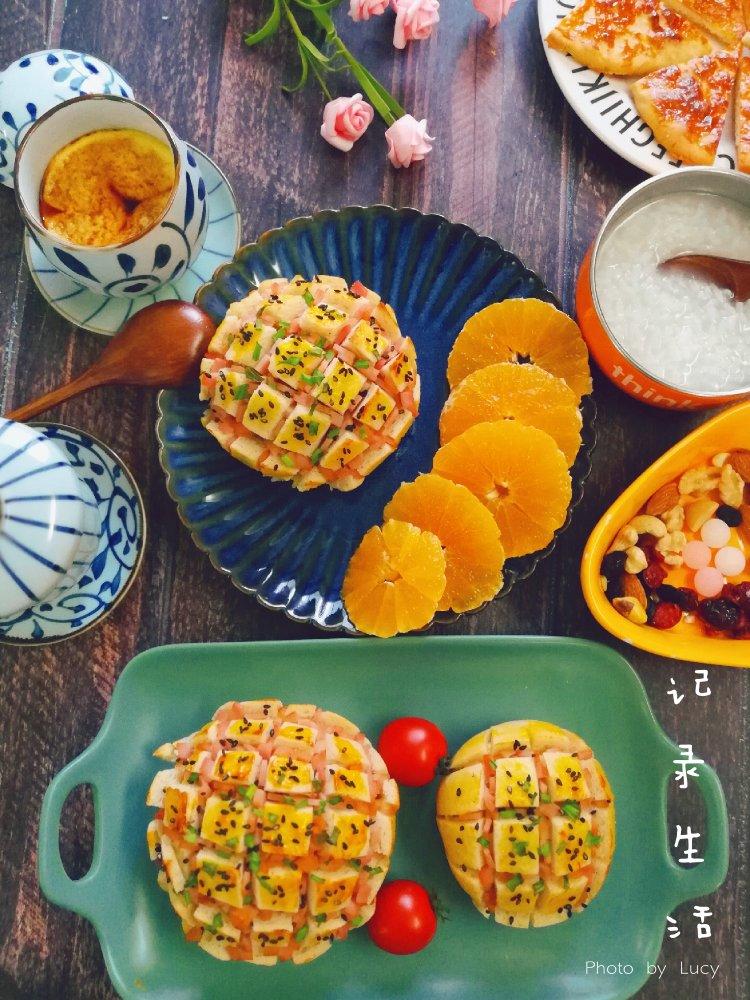 芝士烤馒头