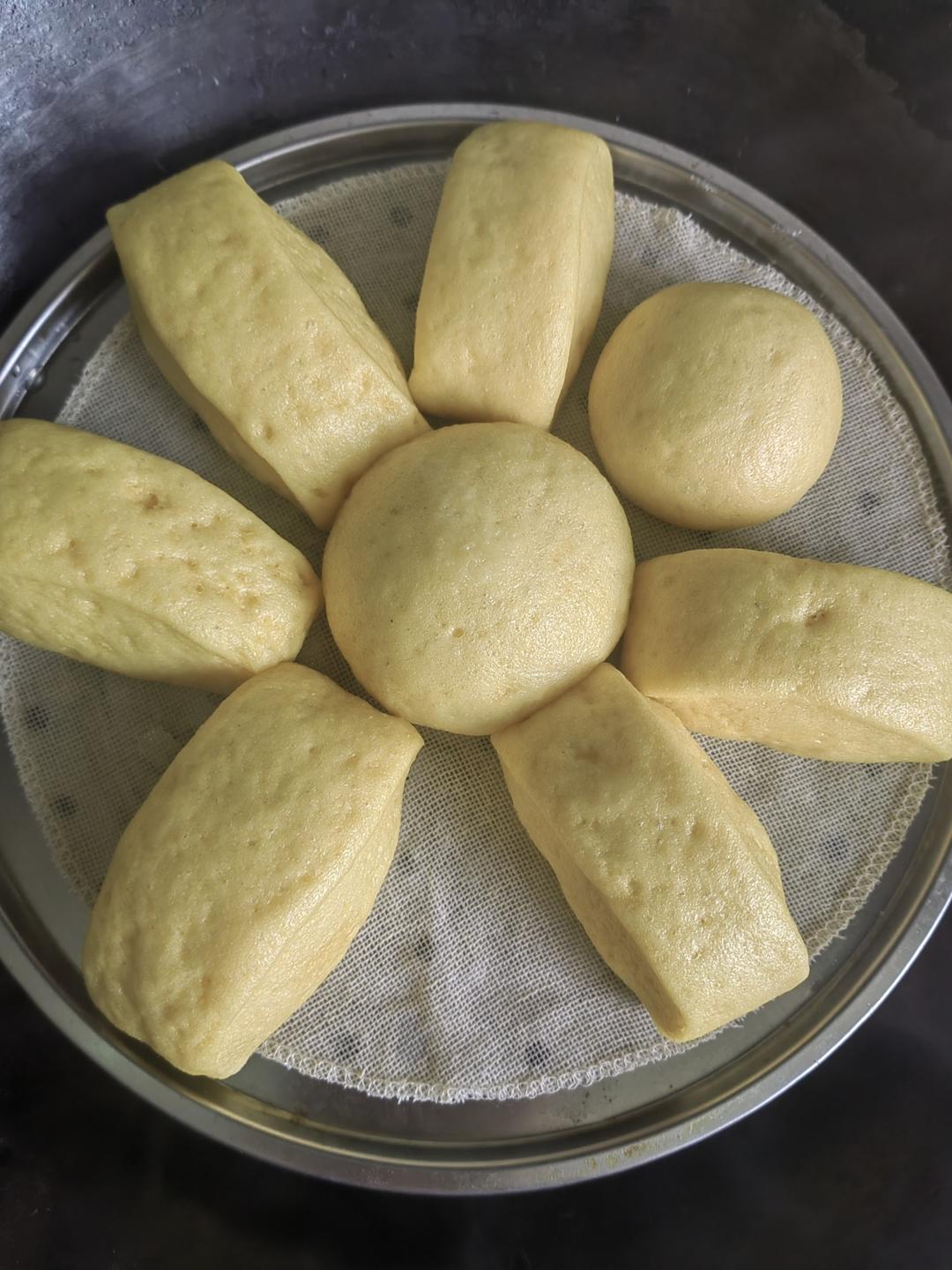 奶香玉米面馒头（一次发酵）