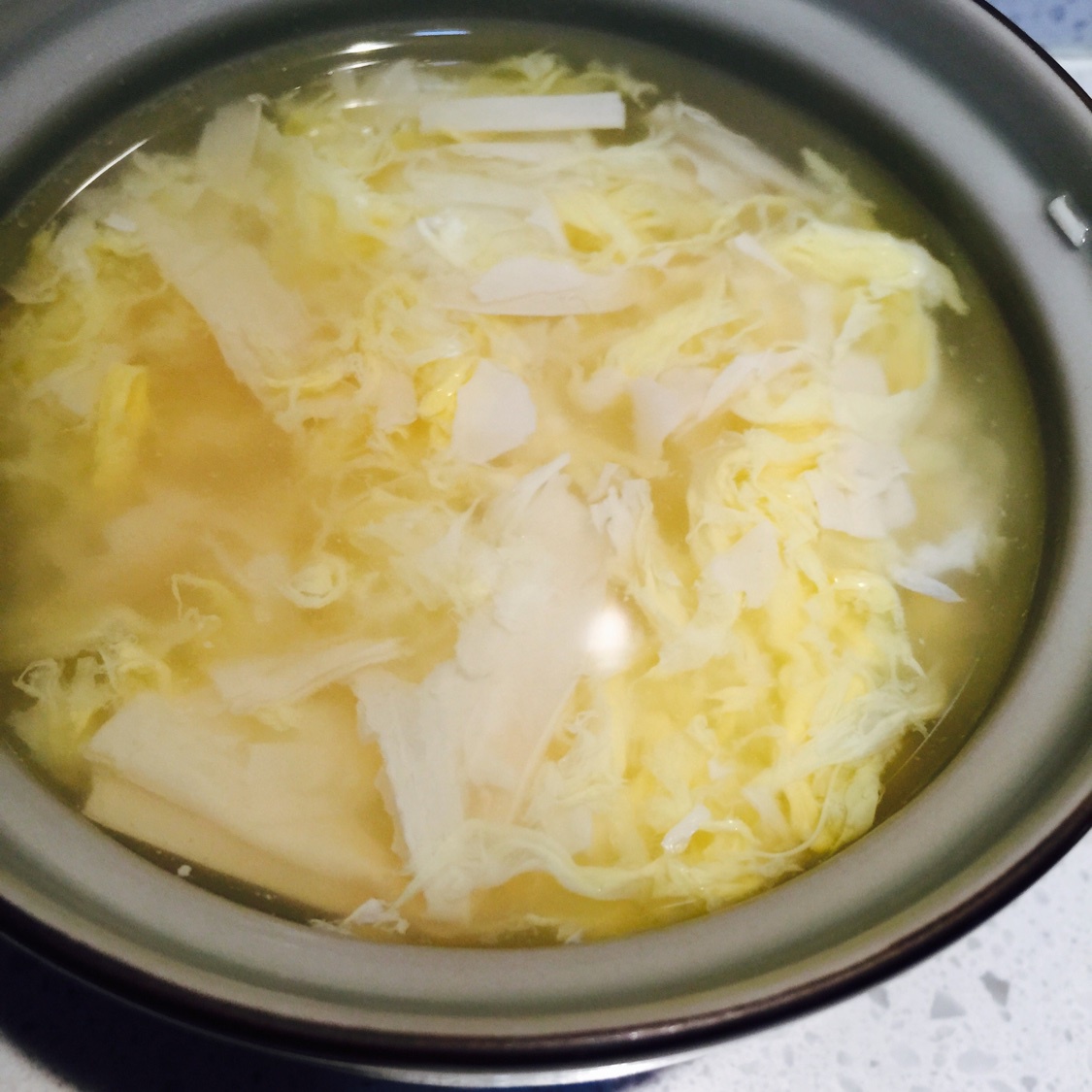 猪囝包xt做的鸡蛋腐竹糖水