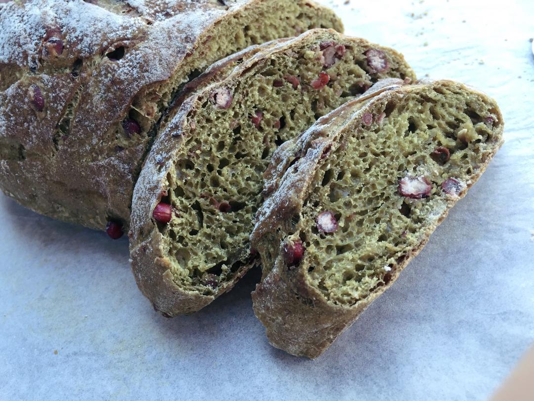 全麦抹茶柠檬欧包