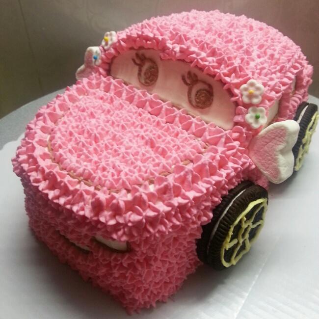 小美汽车造型蛋糕