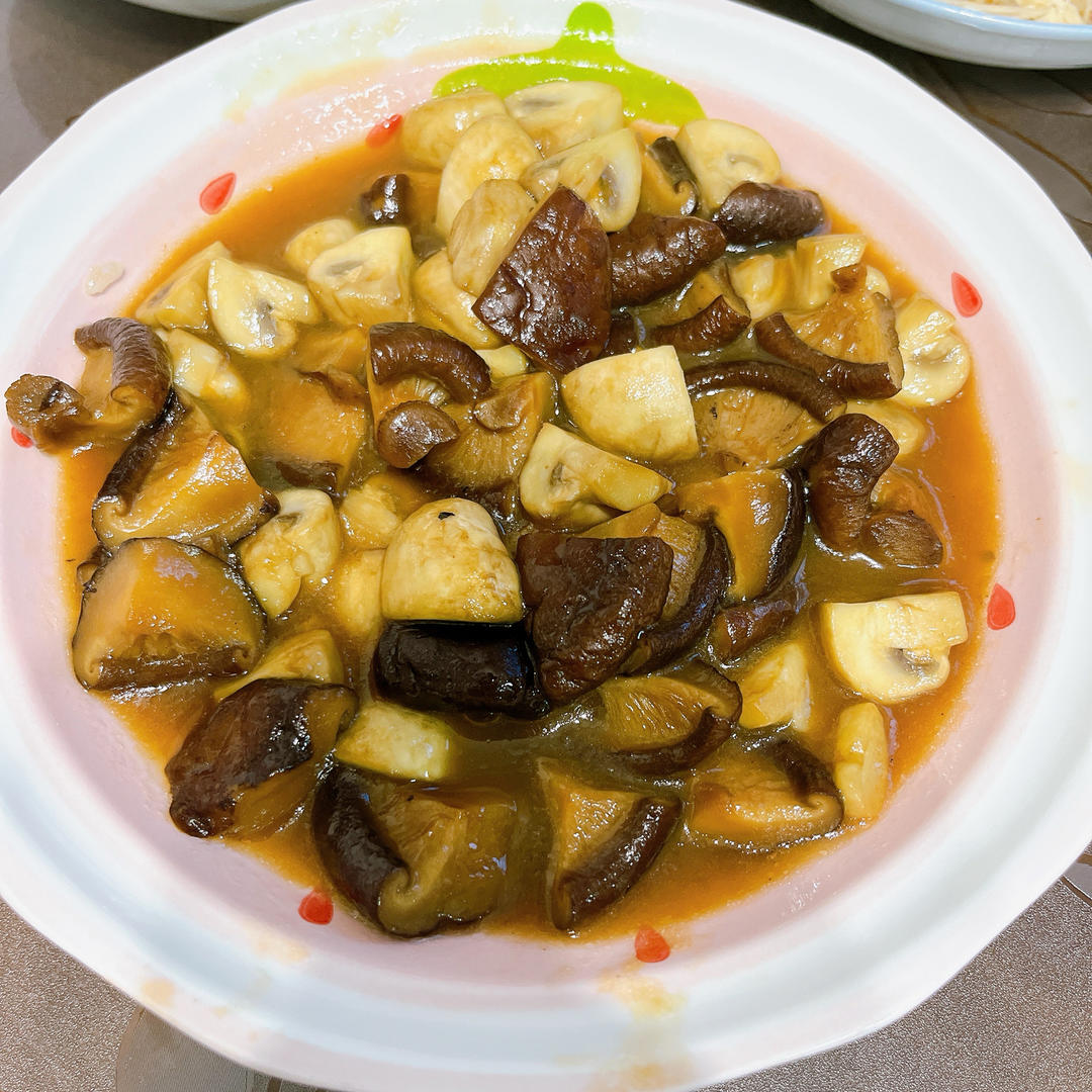 江南菜——蚝油双菇油面筋