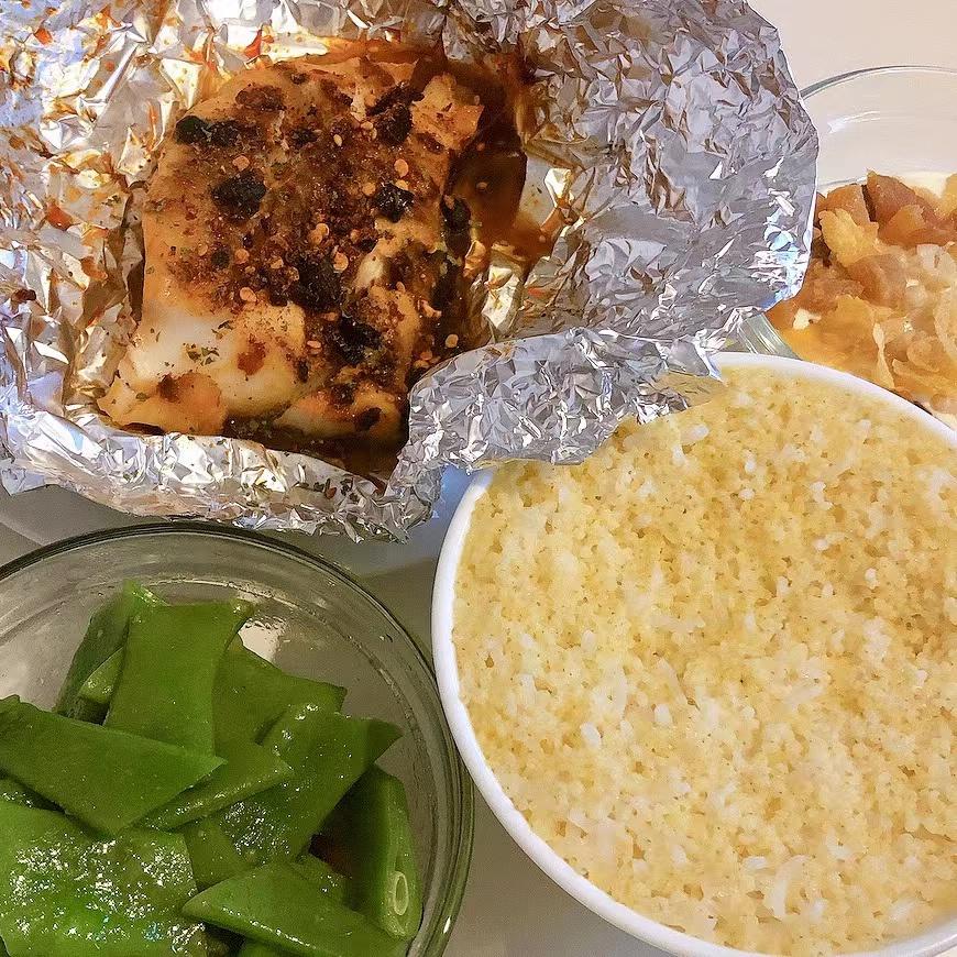 锡纸烤鲈鱼 烤箱版 二十分钟简单快捷 营养鲜美