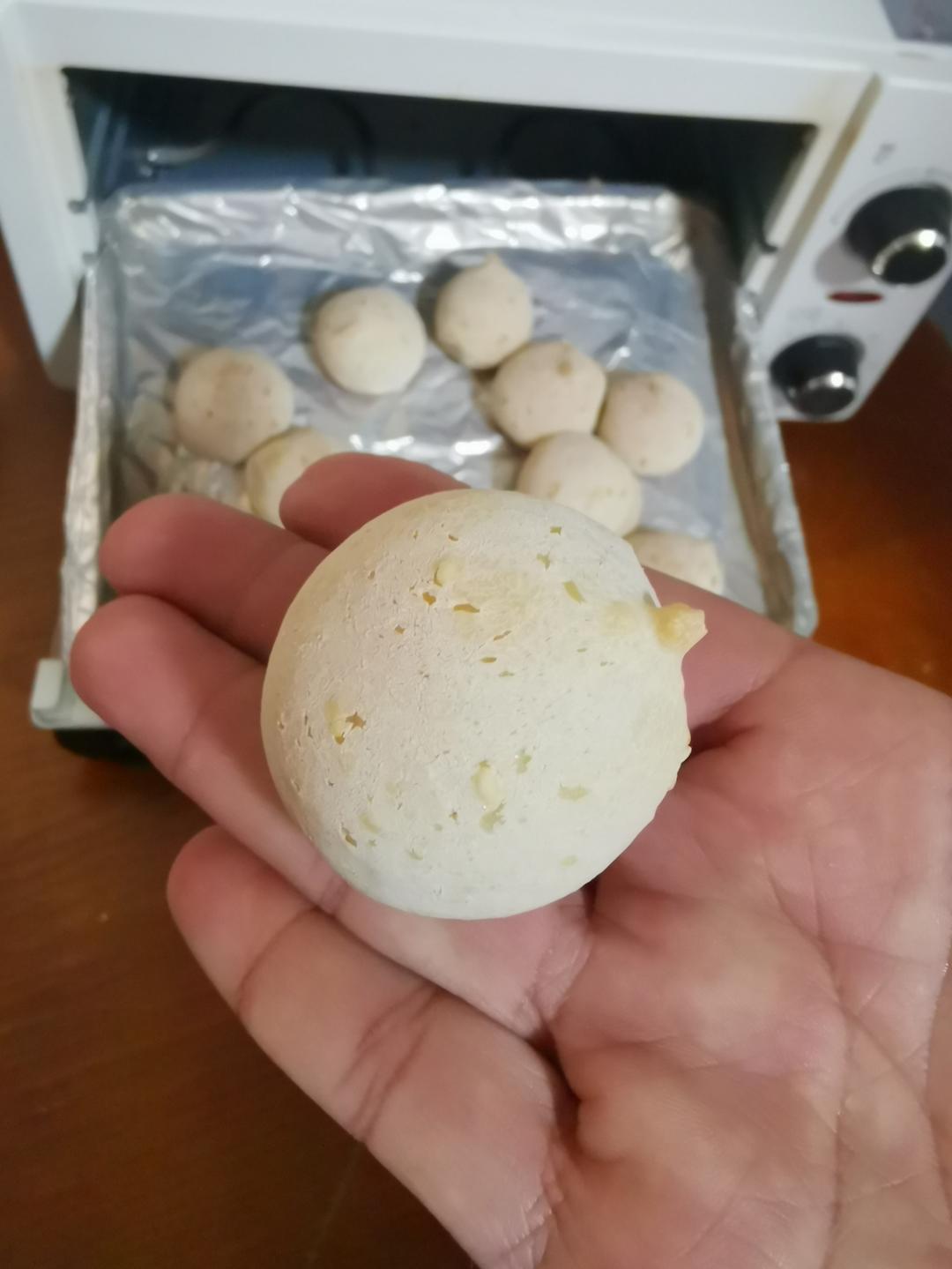 超简单的麻薯包！家里有木薯粉就能做！
