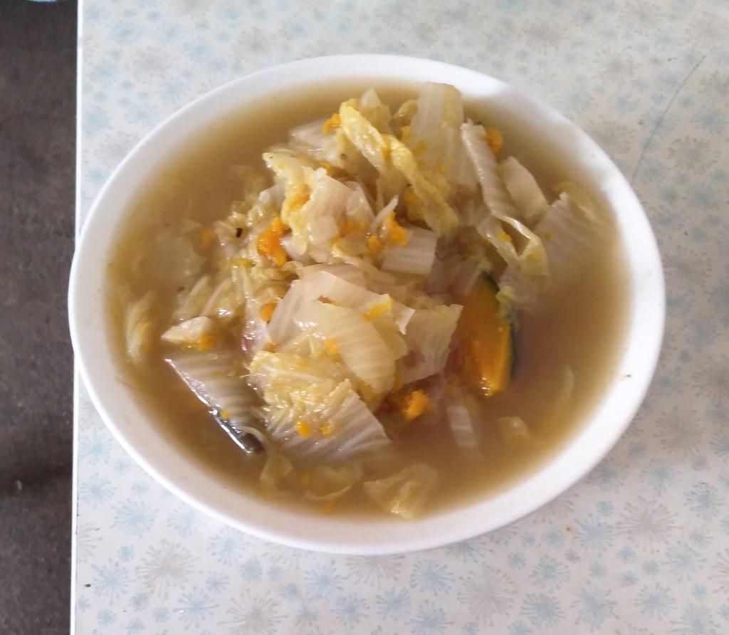 烂糊白菜（无油无盐菜）的做法