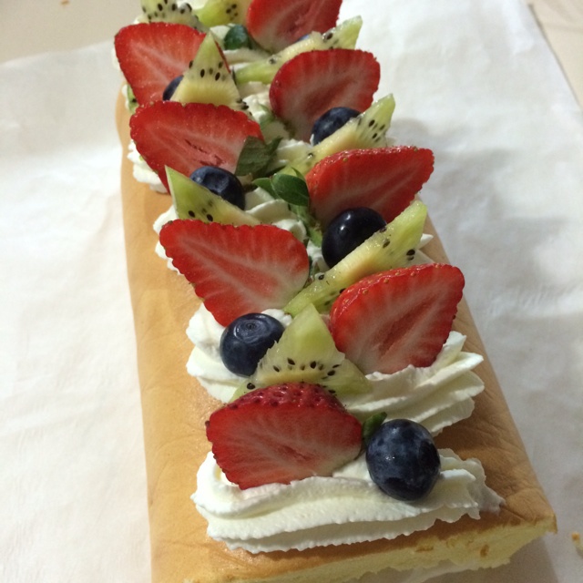 热带水果奶油乳酪蛋糕卷