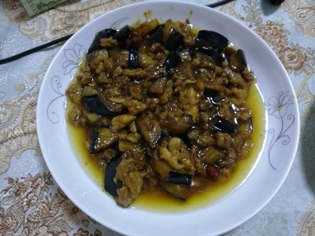红烧肉沫茄子