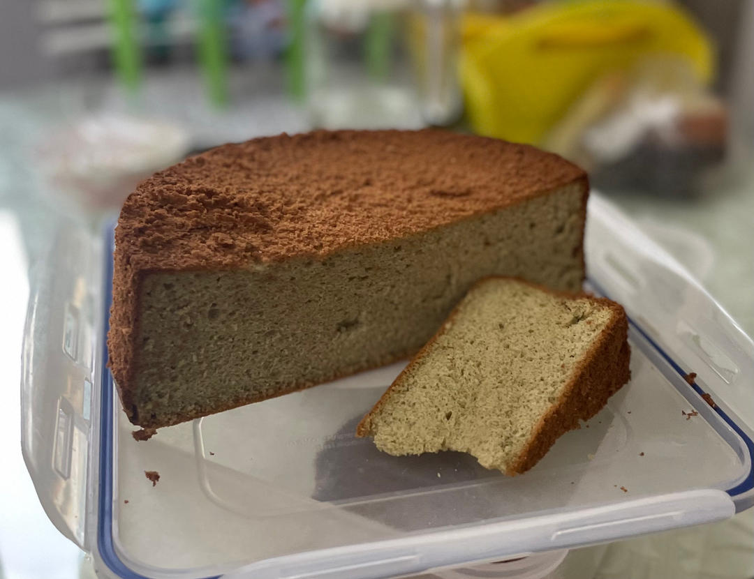 8寸抹茶戚风蛋糕