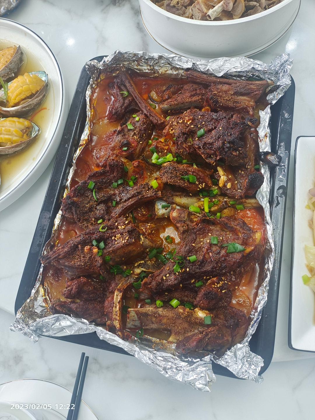 超好吃的烤羊排烤箱版