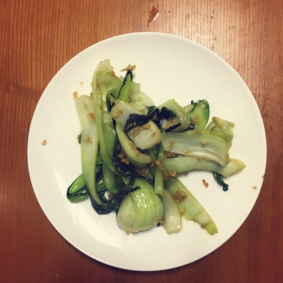 清炒油菜虾仁