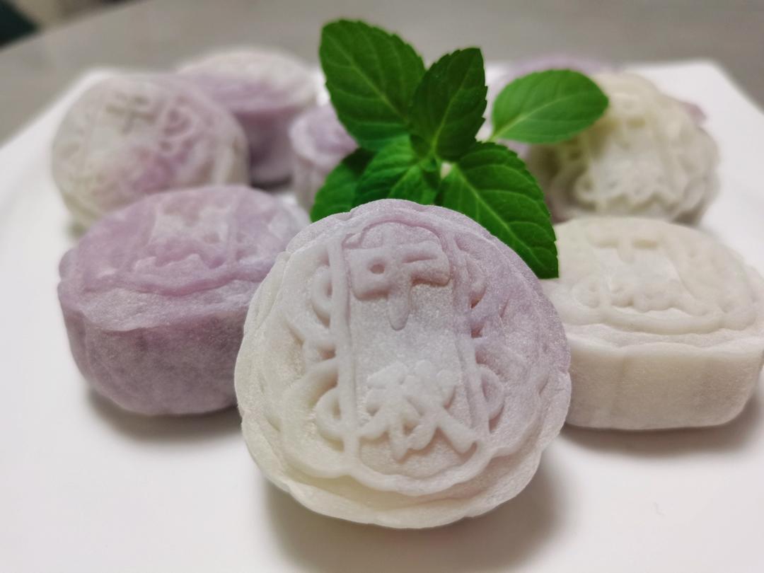 《Tinrry+》斑斓流心冰皮月饼（椰子和榴莲口味）