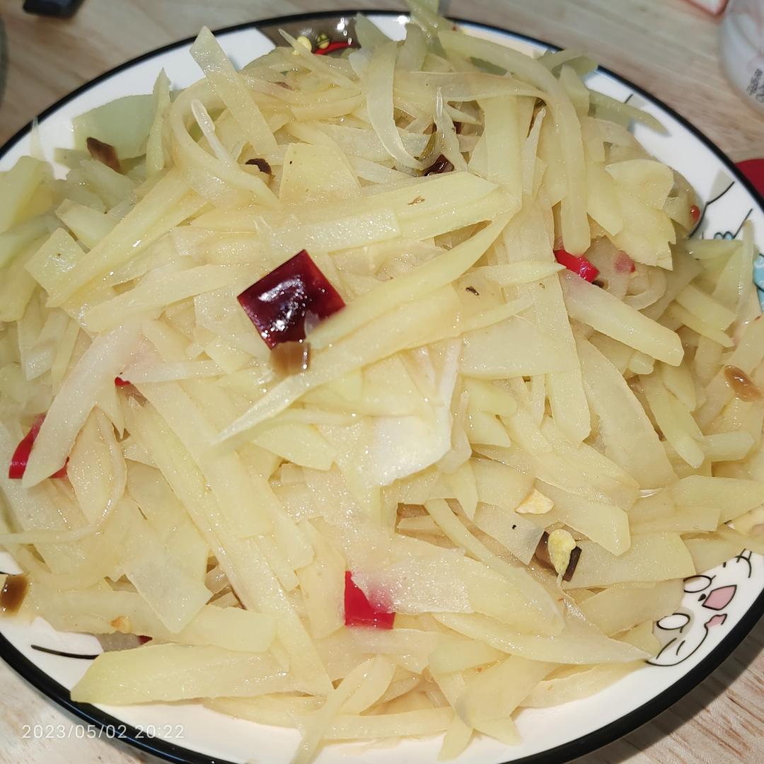 酸辣土豆丝的家常做法 超级下饭