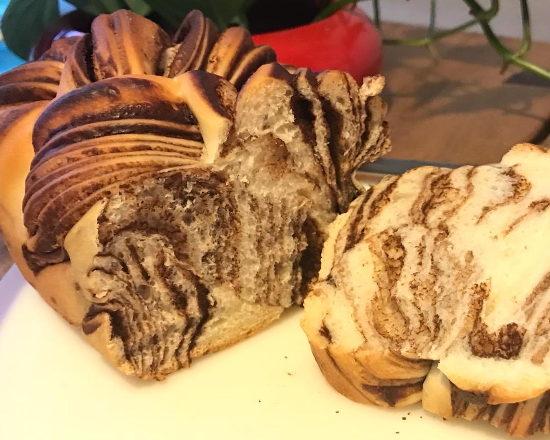 Cindy手作-大理石吐司面包的做法