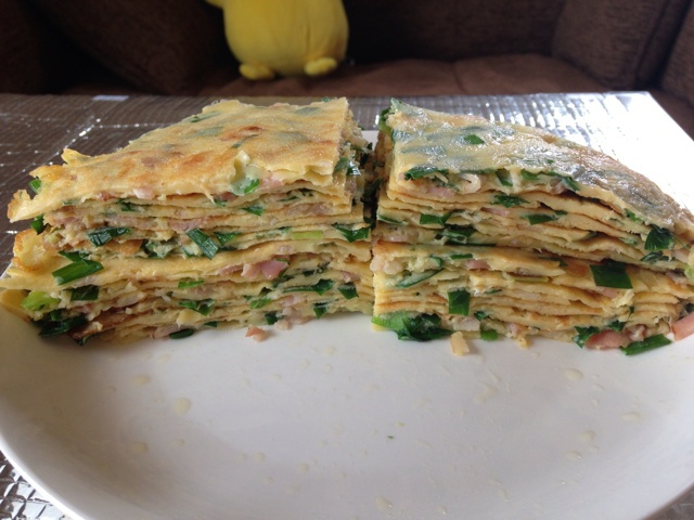 韭菜鸡蛋饼