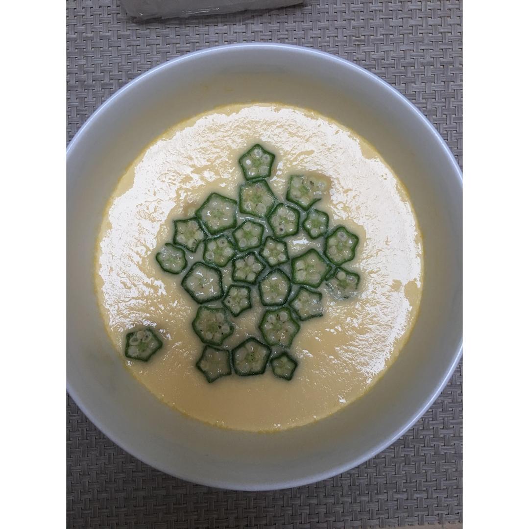 颜值控-做一朵开在碗里的花秋葵蒸水蛋